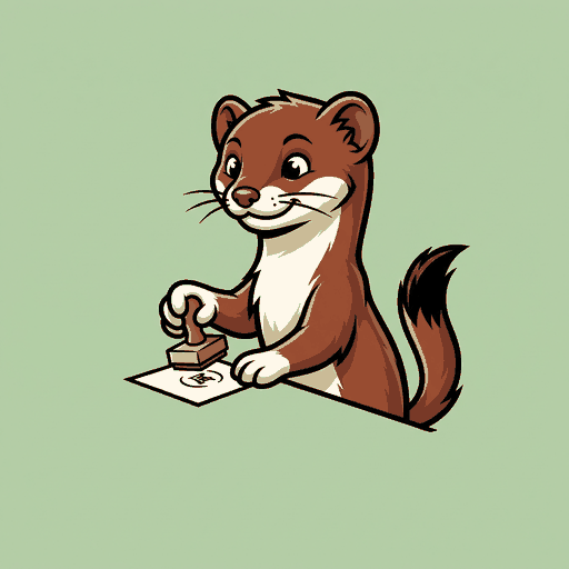 Tiny Stamp Stoat logo